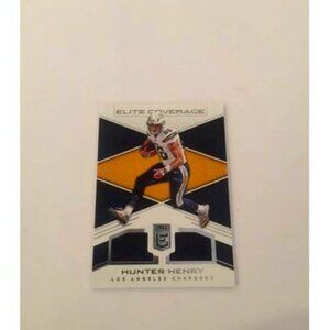 2017 Elite Coverage Game Worn Materials HUNTER HENRY LA Chargers #14 (045)